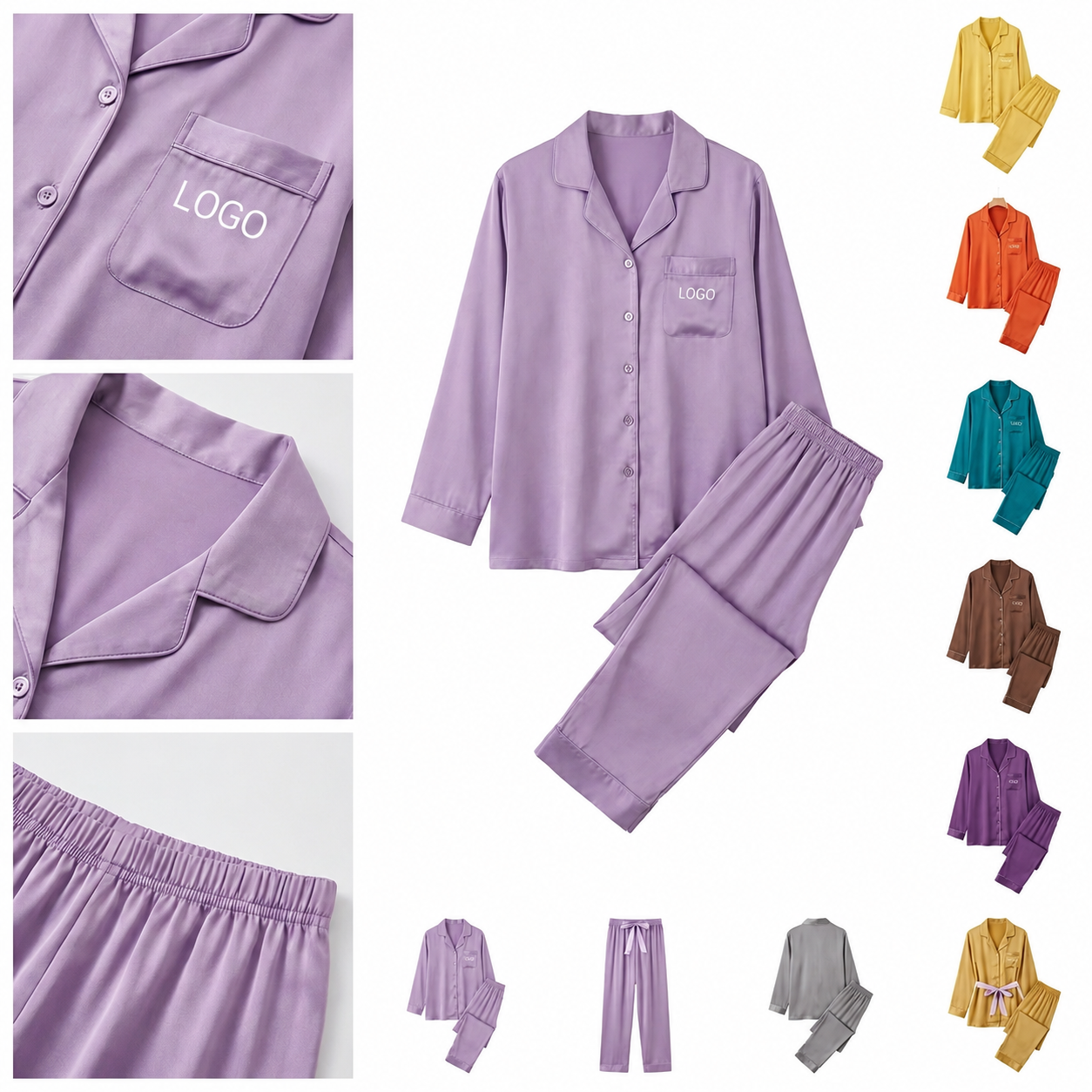 Premium Mulberry Silk Sleepwear Set