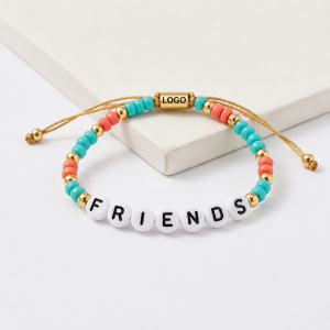 Vibrant Layered Seed Bead Bracelet with Adjustable Cord