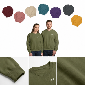 Essential Rib-Knit Crewneck Cotton-Blend Sweatshirt