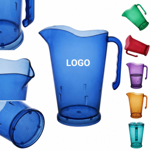 Transparent 44 oz Shatter-Resistant Beverage Pitcher with Ergonomic Handle