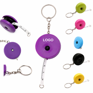 Dual-Scale Retractable Pocket Tape Measure with Keychain Attachment - 60 Inch / 150 CM