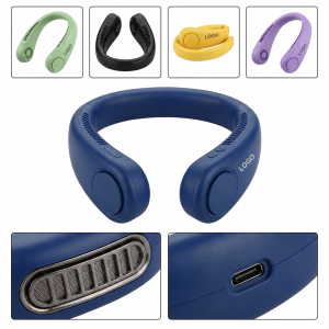 Triple-Tone Hands-Free Portable Neck Cooler with 2000mAh Rechargeable Battery