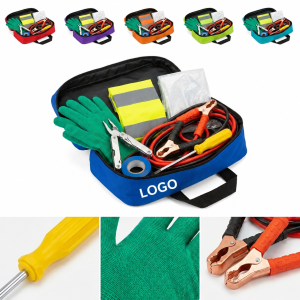 Comprehensive Automotive Assistance Set with Multi-Color Carry Case