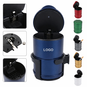 Portable Automotive LED Ash Receptacle with Universal Base